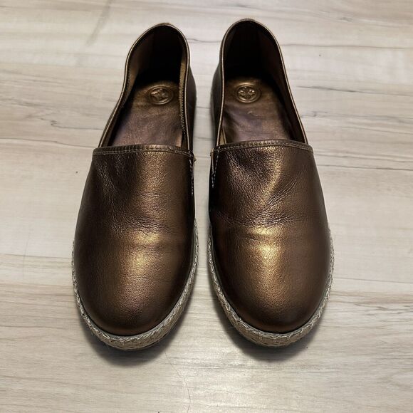 Charleston Shoe Co. Dunes Slip On Bronze Size 10 Espadrille New‎ - Picture 2 of 7